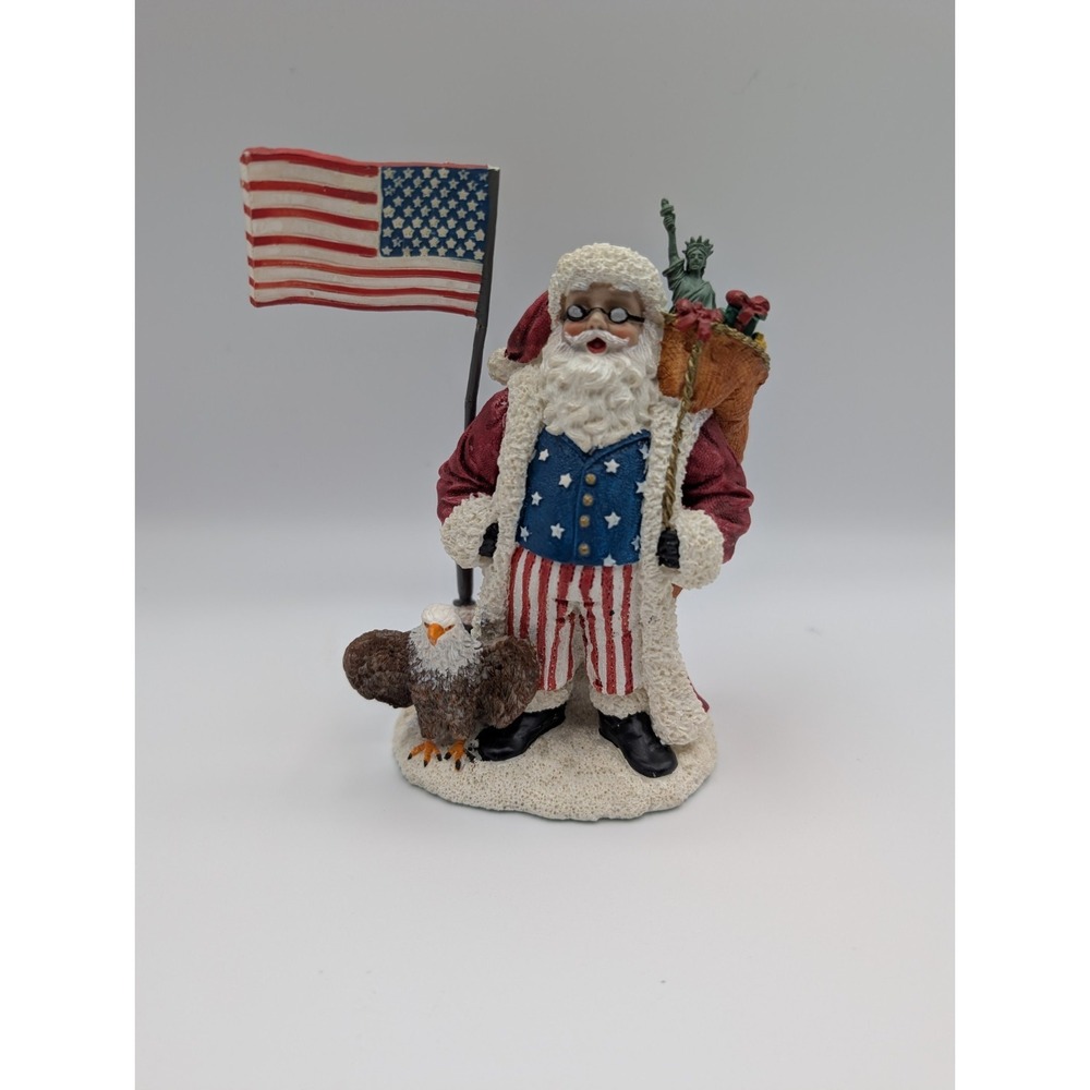 Vintage International Santa Claus Collection Patriotic American Santa 2002
